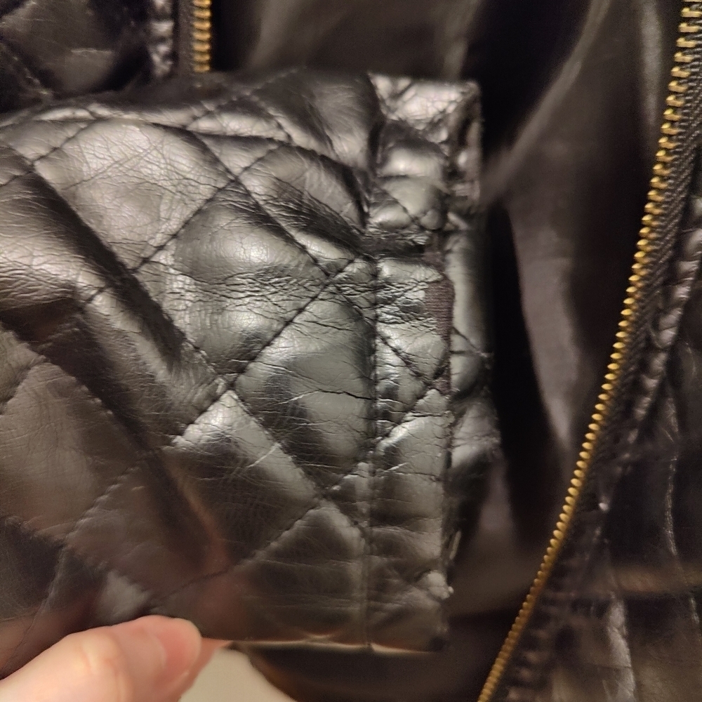 American Culture Studded Faux Leather Jacket - Picture 4 of 4